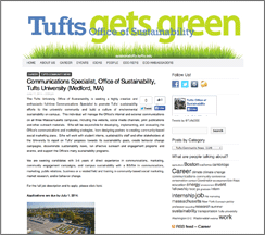 Tufts Gets Green