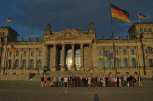 The GMAP March Class of 2013-14, in front of the Bundestag