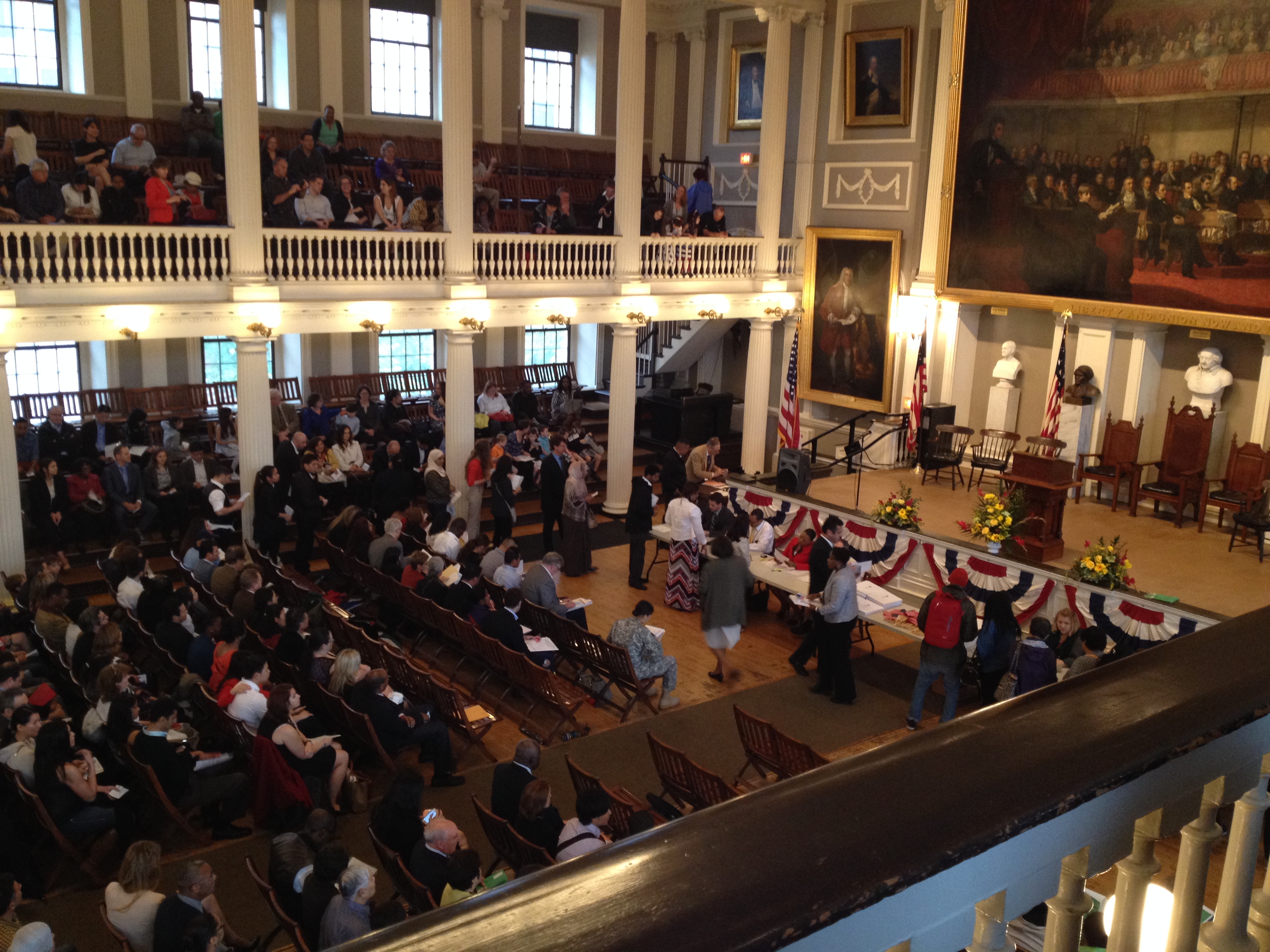 Faneuil Hall citizenship ceremony Admissions Blog