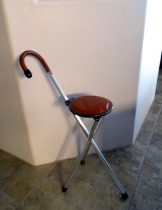 folding cane stool