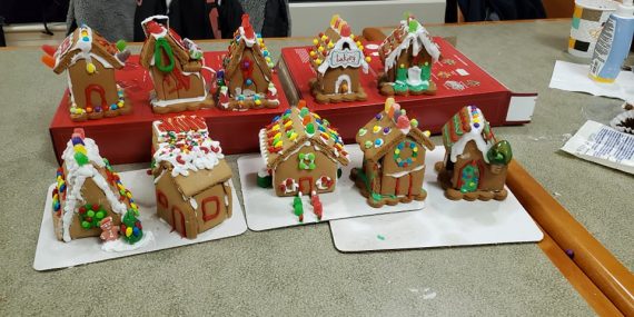 Gingerbread House Decorating Social Committee 2021