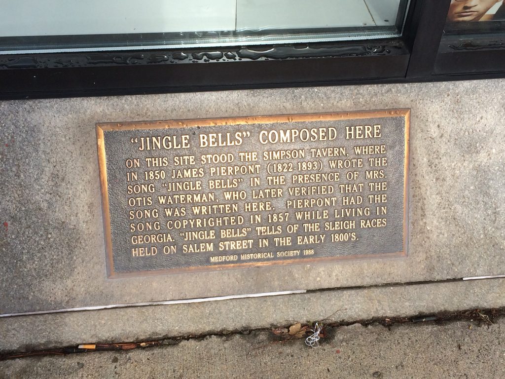 Medford proudly bills itself as the birthplace of 'Jingle Bells