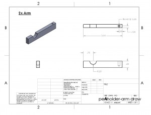 penholder-arm draw