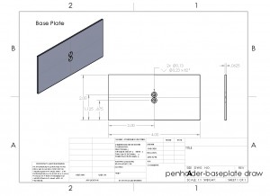 penholder-baseplate draw