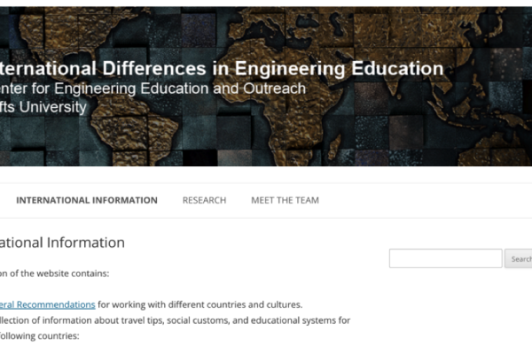 Investigating International Differences in Engineering Education