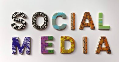 Colorful text that says: SOCIAL MEDIA