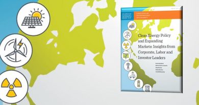 Image of web banner for CIERP report, "Clean Energy Policy and Expanding Markets: Insights from Corporate, Labor, and Investor Leaders