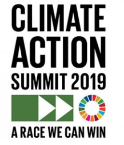 Climate Action Summit 2019 flyer/logo