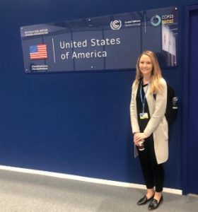 Photo of Dana Thomas at COP 25