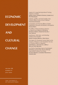Economic Development and Cultural Change journal cover image