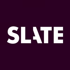 Slate News logo with purple background and white lettering.