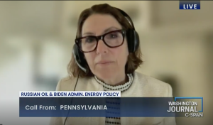 photo of Amy Myers Jaffe on C-Span