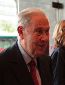 Charles Pasqua, former interior minister of France, at a campaign rally for Senate elections in Neuilly-sur-Seine, France, on Sep. 7, 2011. Flickr/Creative Commons, UMP Photos.