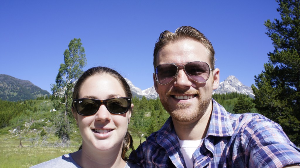 Diane and Dallin in Grand Teton National Park. Photo by Dallin Van Leuven, F15.