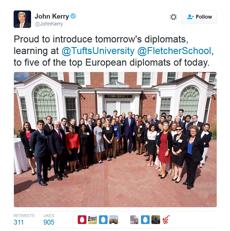Kerry with students
