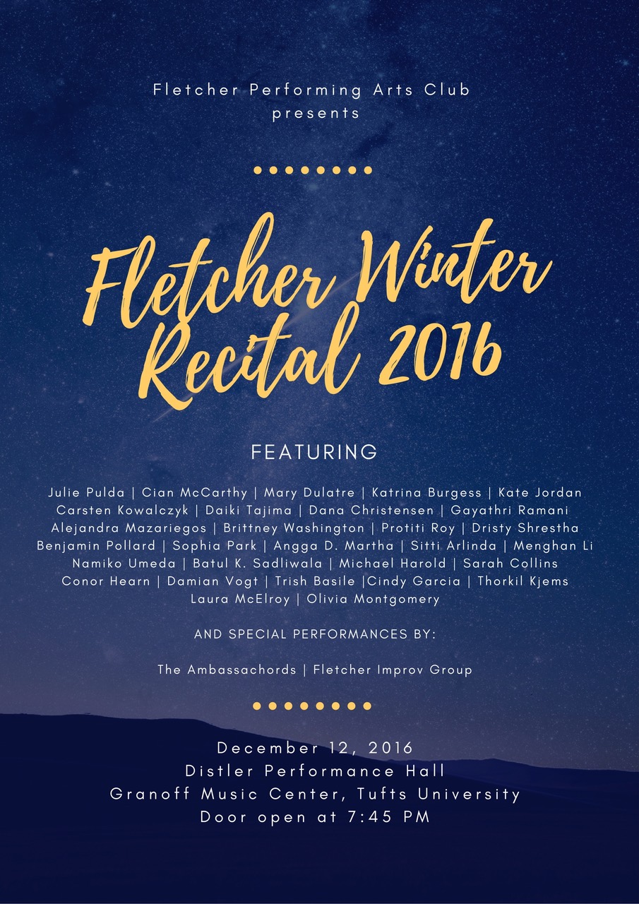 Fletcher Winter Recital – Admissions Blog