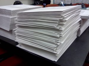 stack of files