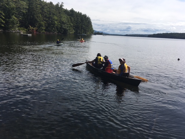 Squam Lake canoeing