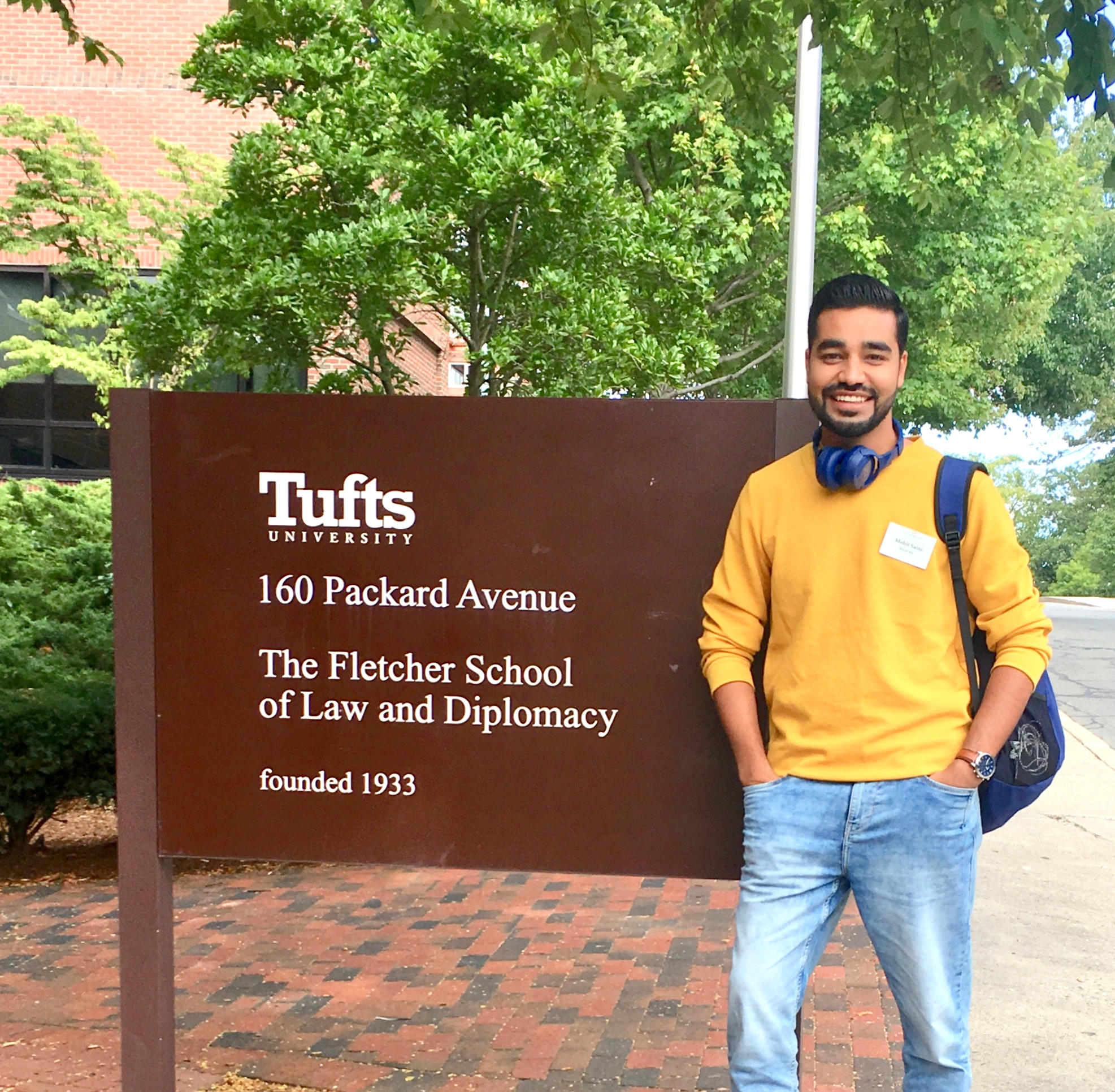 Fletcher student Mohit