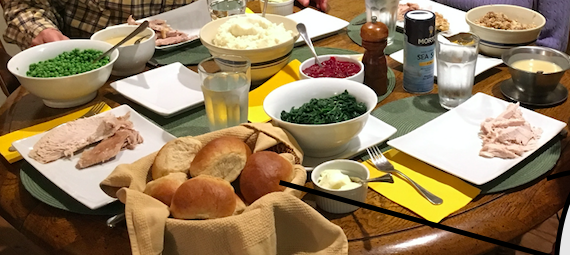 Thanksgiving table setting