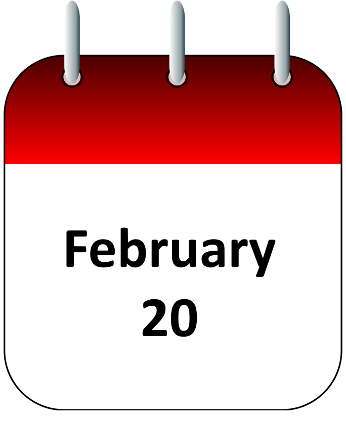 February 20 calendar