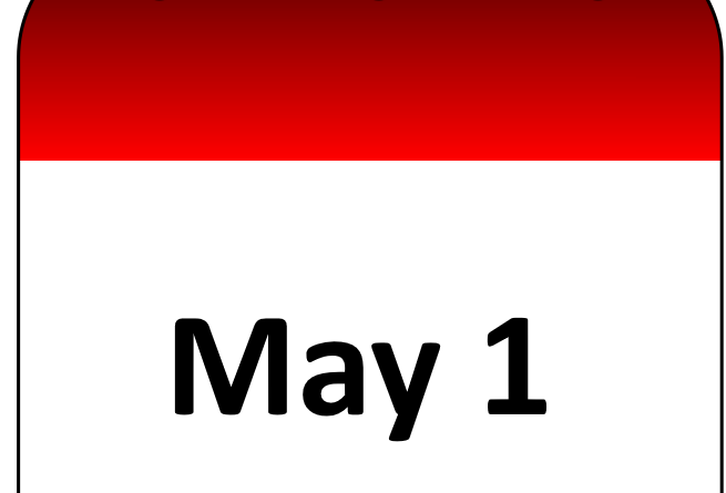 May 1 calendar