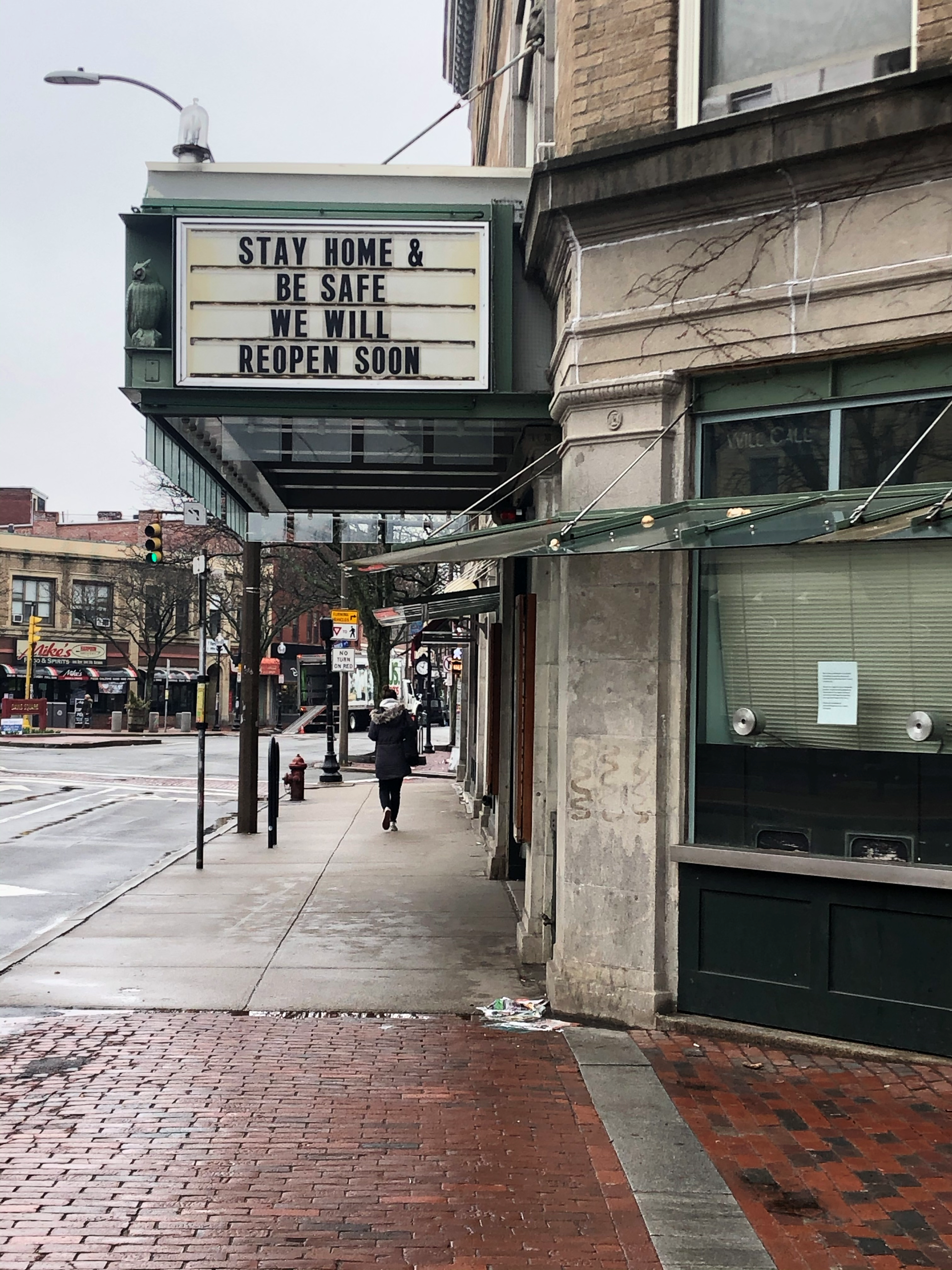 Somerville Theater marquee