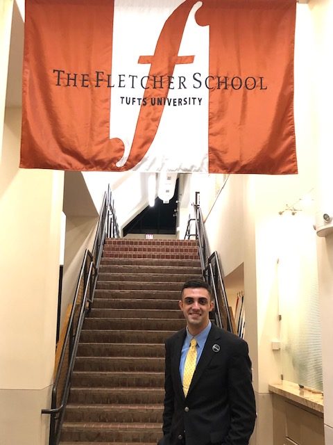 John in the Hall of Flags