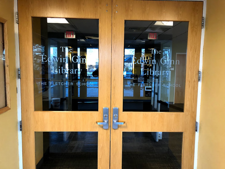 Ginn library doors