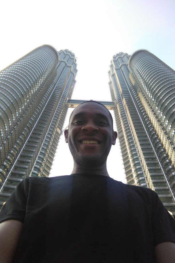 Henry Chambers at the Petronas Towers, Kuala Lumpur