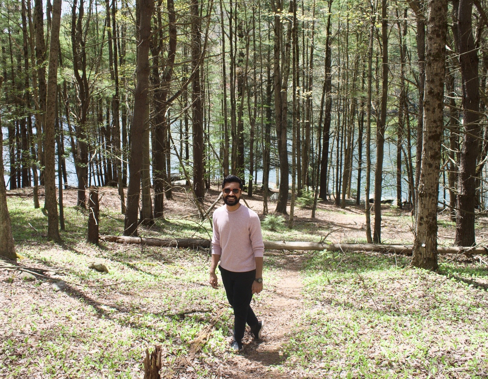 Mohit in the woods