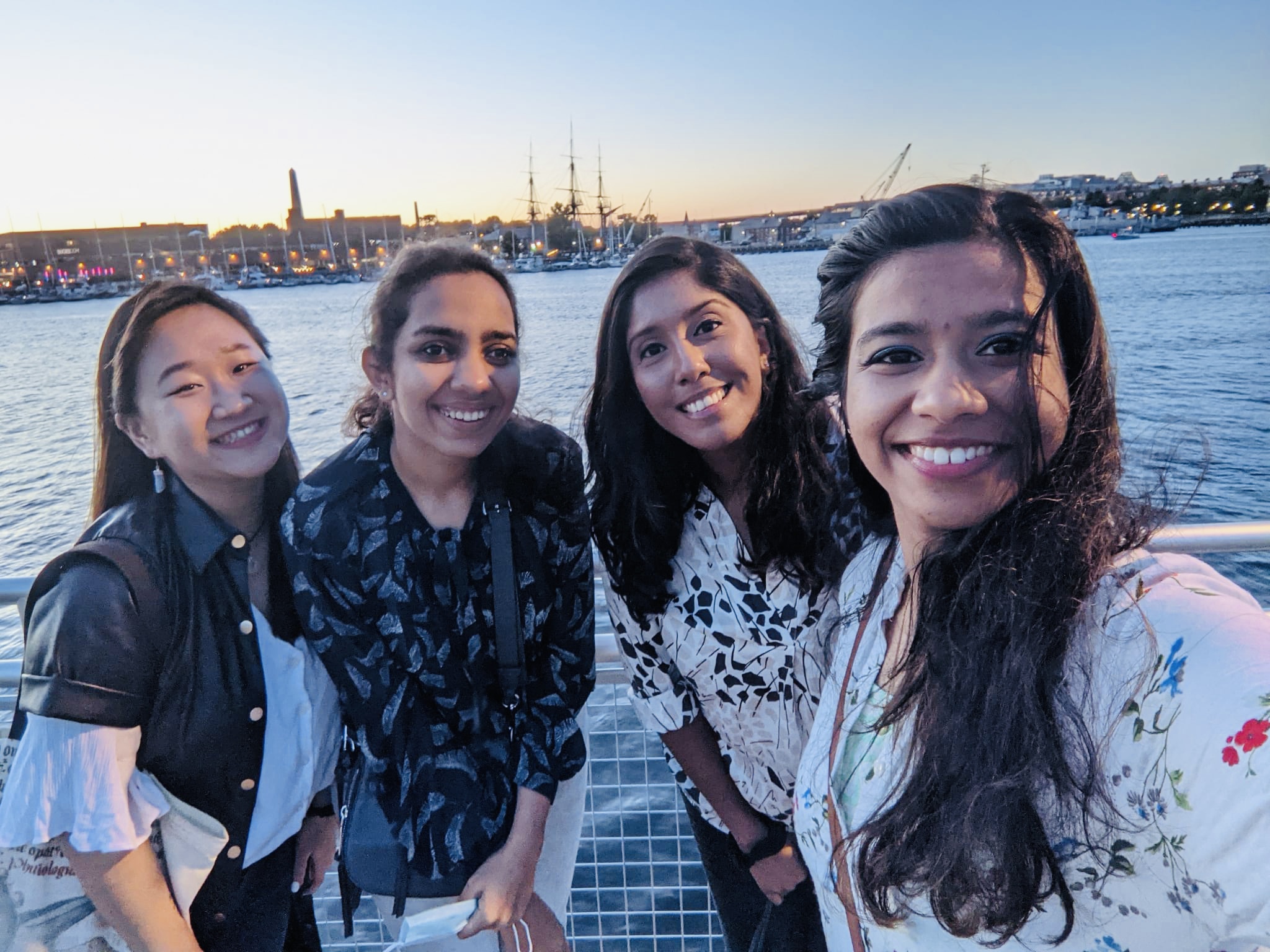 Victoria and friends on the water