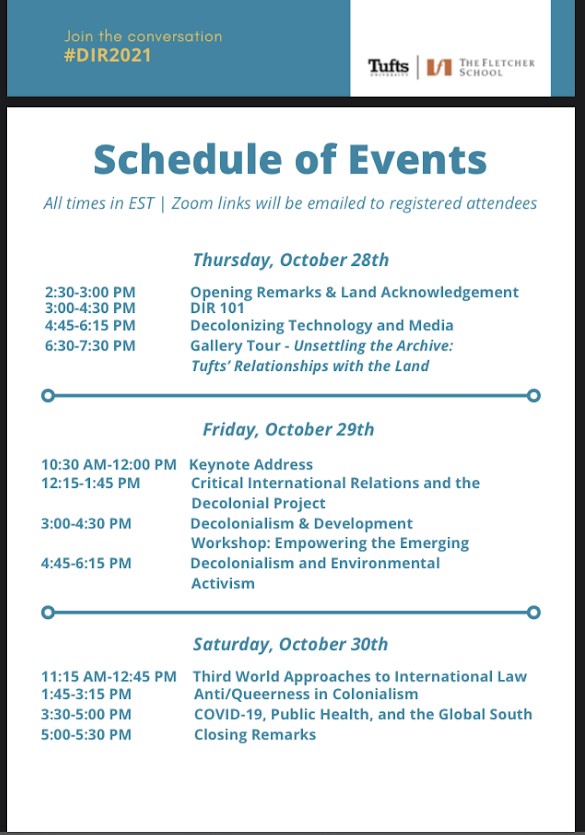 Decolonizing IR conference schedule