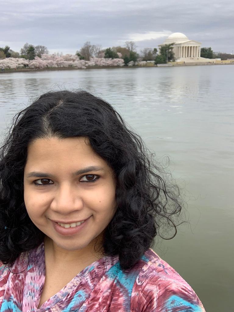 Sapna by the Jefferson Memorial