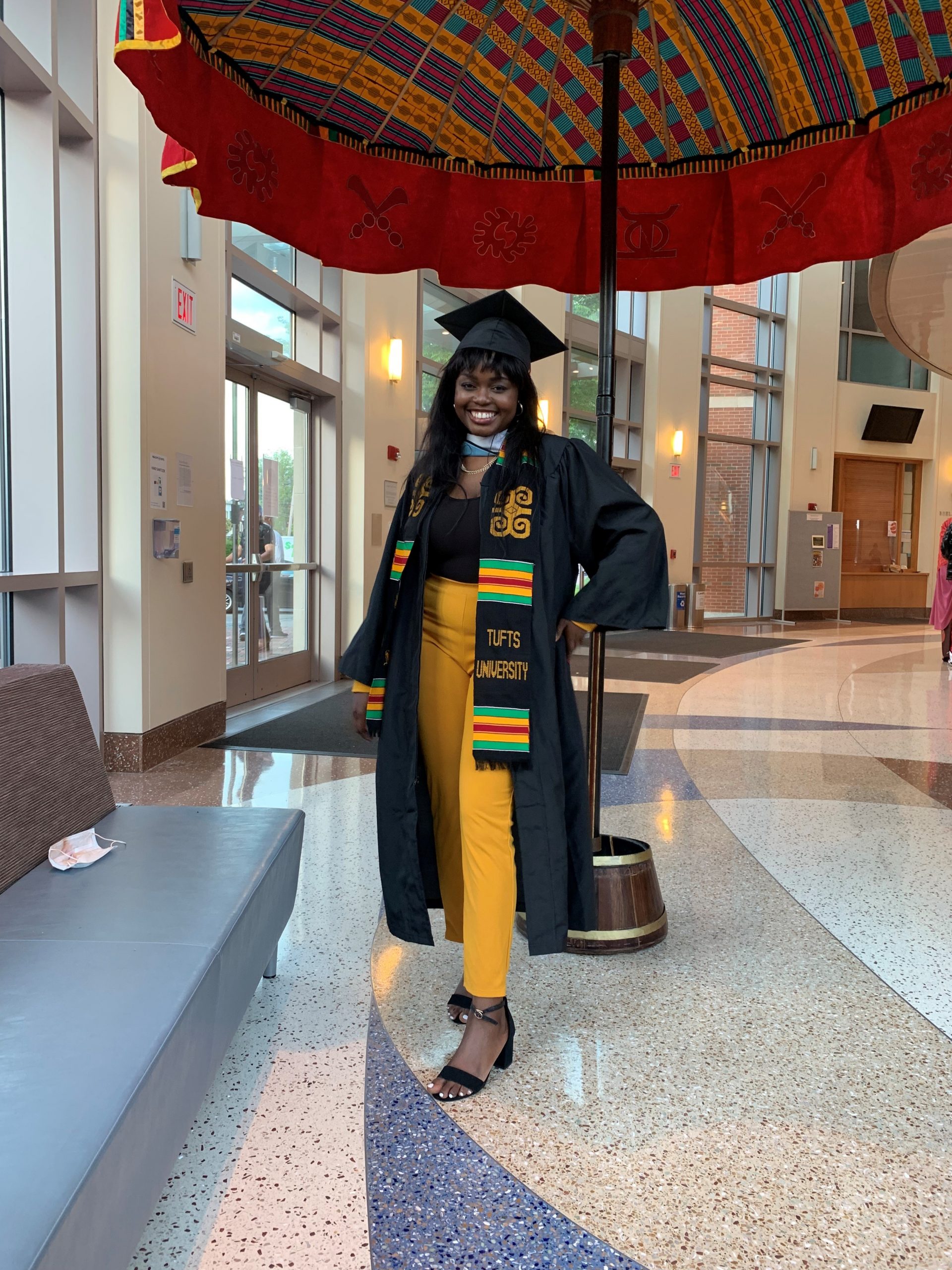 Princess in cap and gown