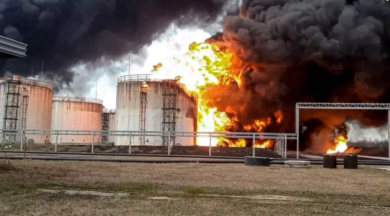 ukrainian strike oil depot belgorod