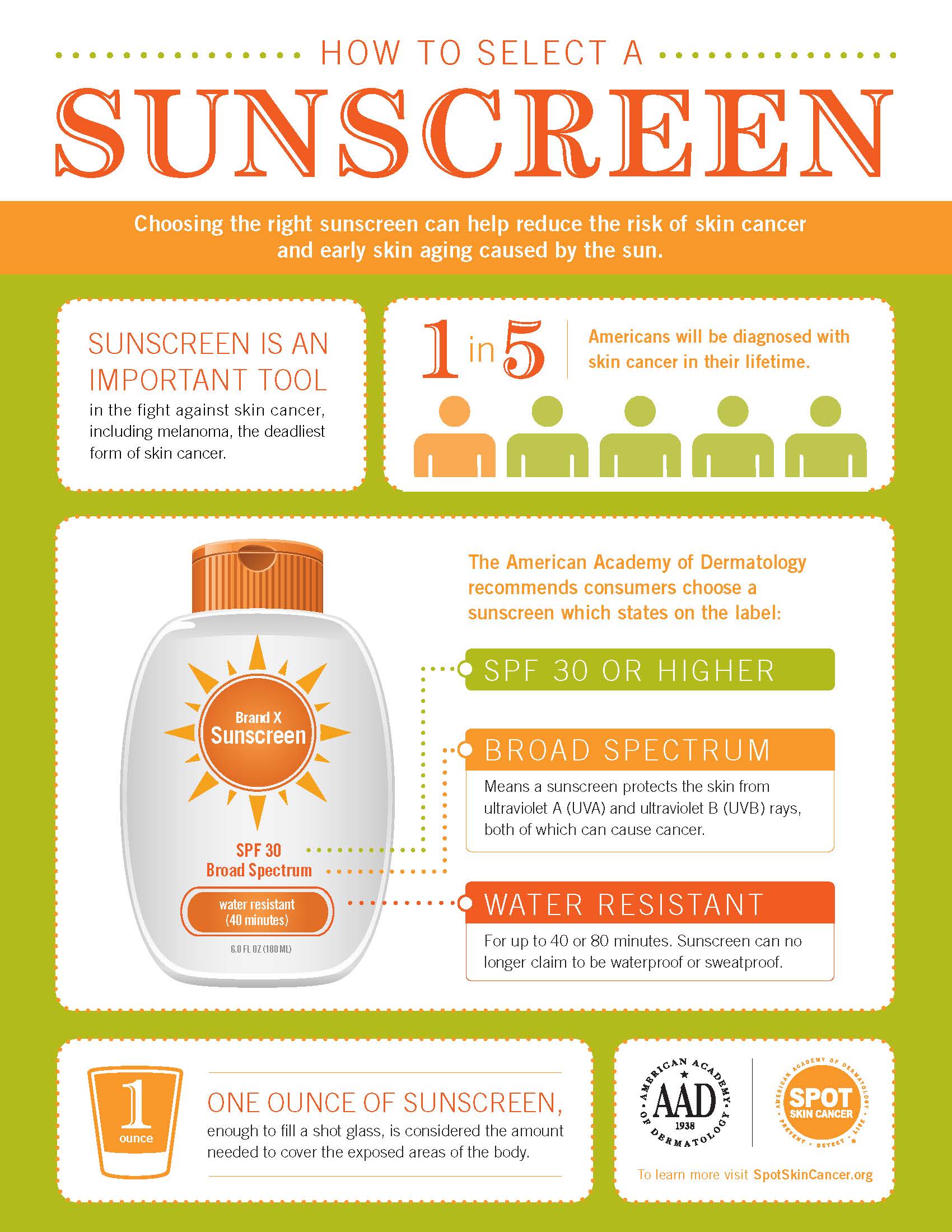 Sunscreen Infographic Flyer
