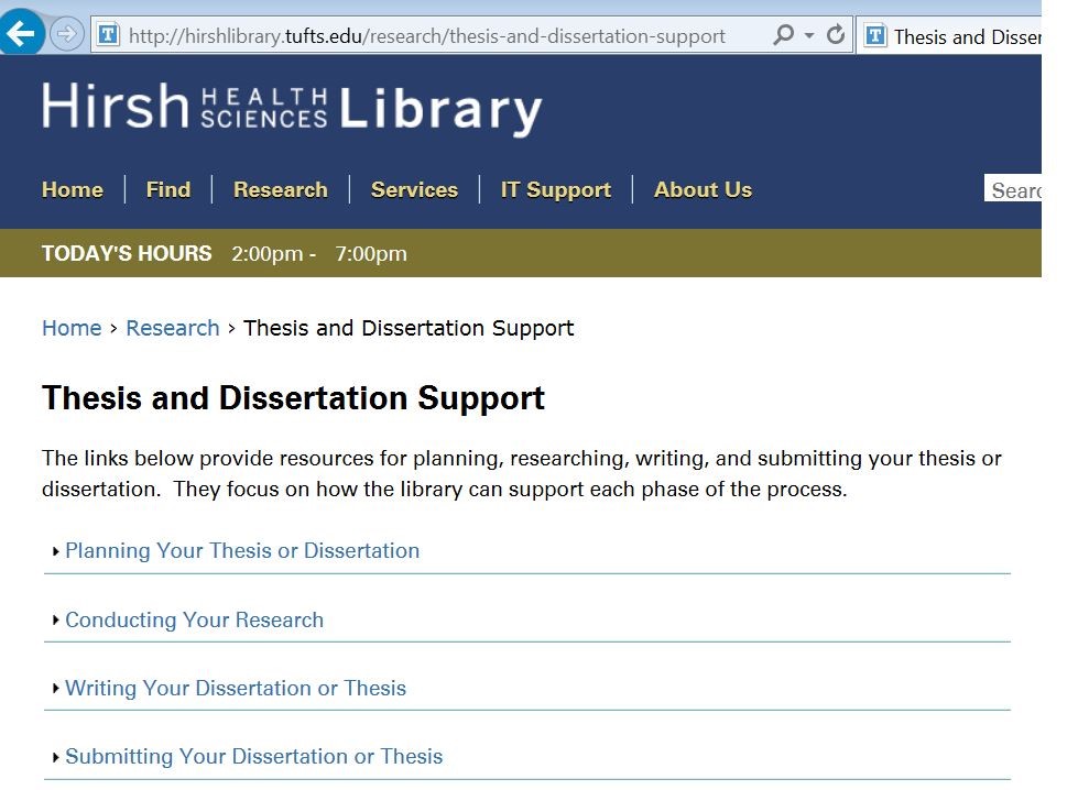 Thesis and dissertation uf