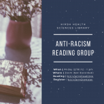 Anti-racism reading group announcement