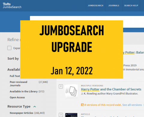 Jumbosearch Upgrade text imposed over screenshot of Jumbosearch