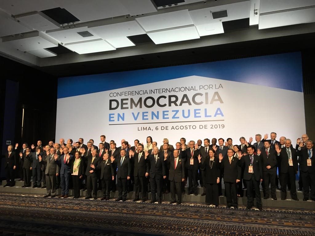 International Conference for the Democracy of Venezuela in Lima, Peru. 