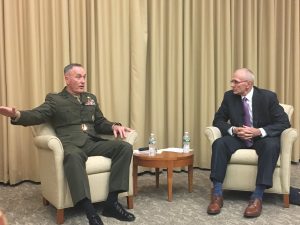 Professor Richard Shultz and General Joseph Dunford in November, 2017