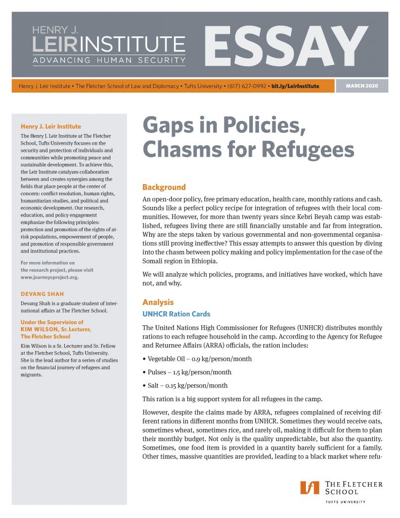 Gaps in Policies, Chasms for Refugees