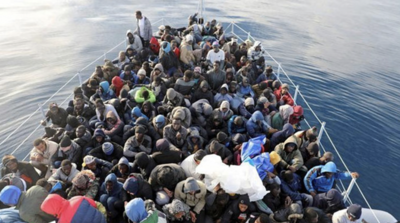 migrants on a boat