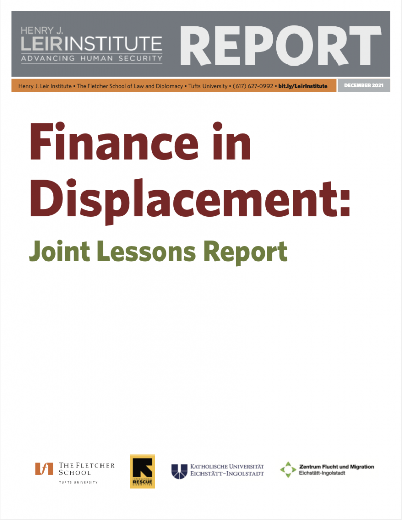 Finance in Displacement: Joint Lessons Report