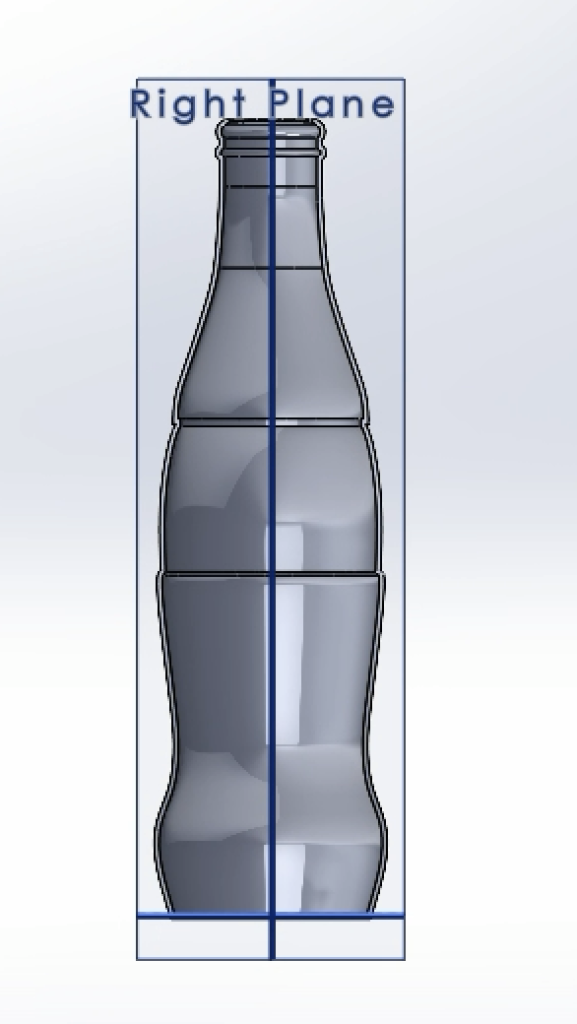 Bottle after shelled (viewpoint cut in half)