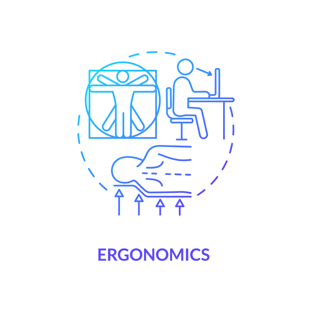 an illustration showcasing ergonomics