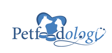 Blue lettering-image spelling out Petfoodology