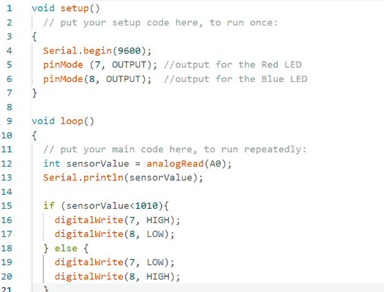 Arduino Code Modified for the Duality of LED Lighting