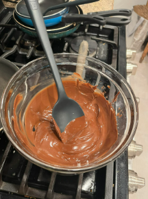 Melting Chocolate Over Boiling Water